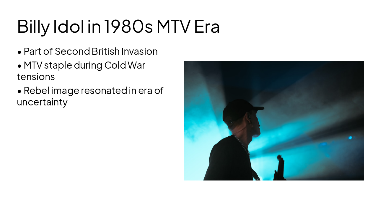 Slide 11 - Billy Idol in 1980s MTV Era