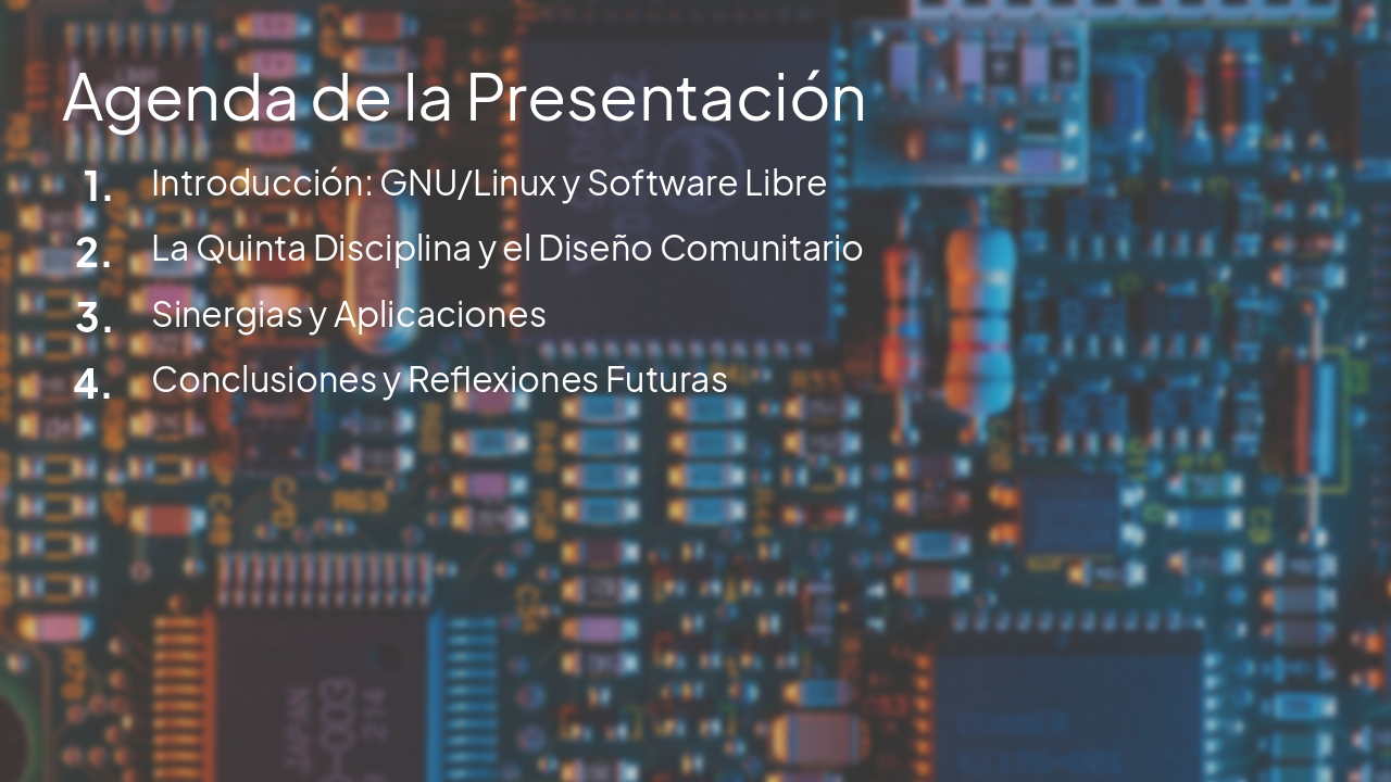 Slide 2 - Agenda de la Presentación