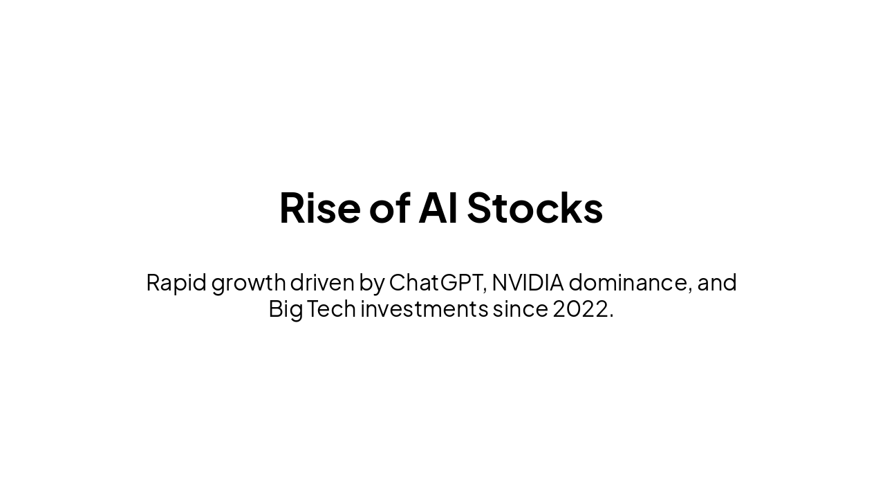 Slide 3 - Rise of AI Stocks