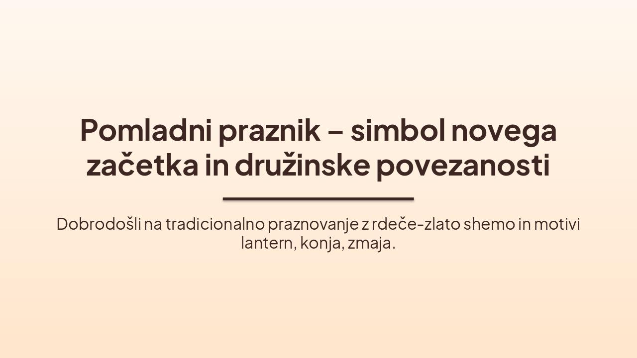 Pomladni praznik: Nov začetek in družina (38 chars)