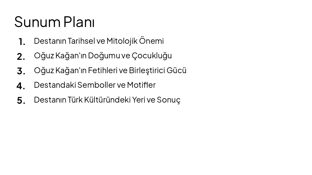 Slide 2 - Sunum Planı