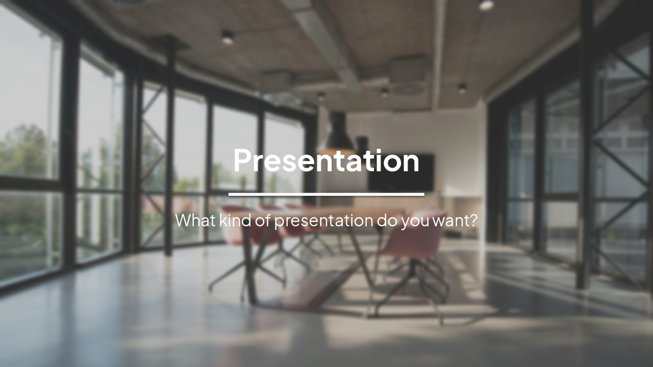 Presentation Starter