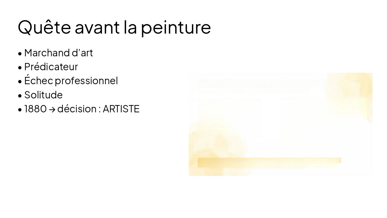 Slide 3 - Quête avant la peinture