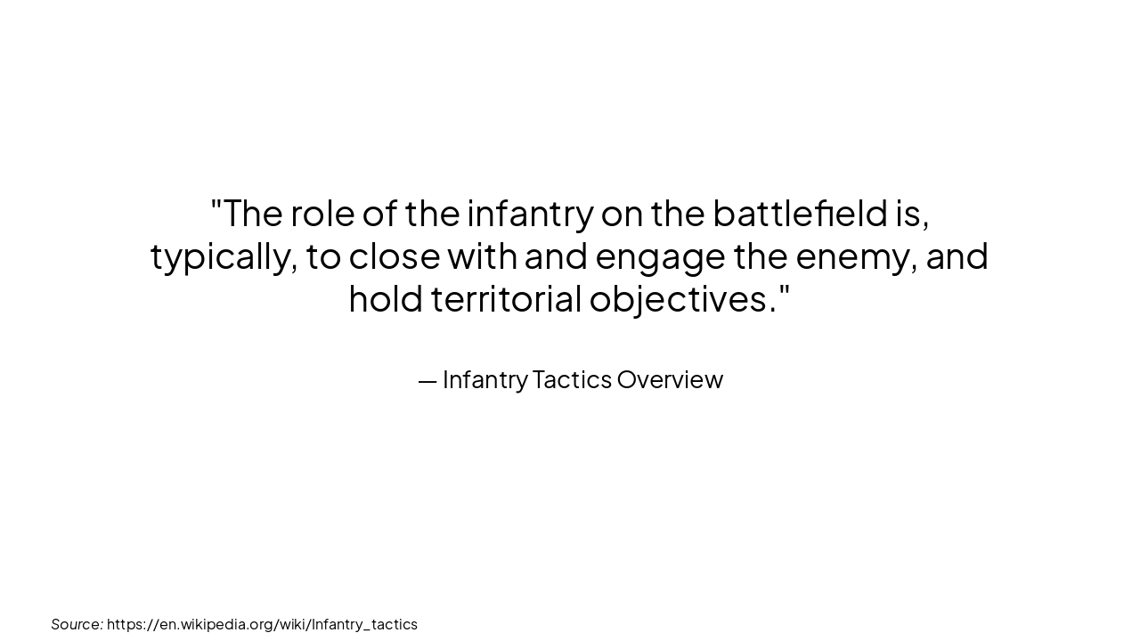 Slide 11 - Infantry Fundamentals