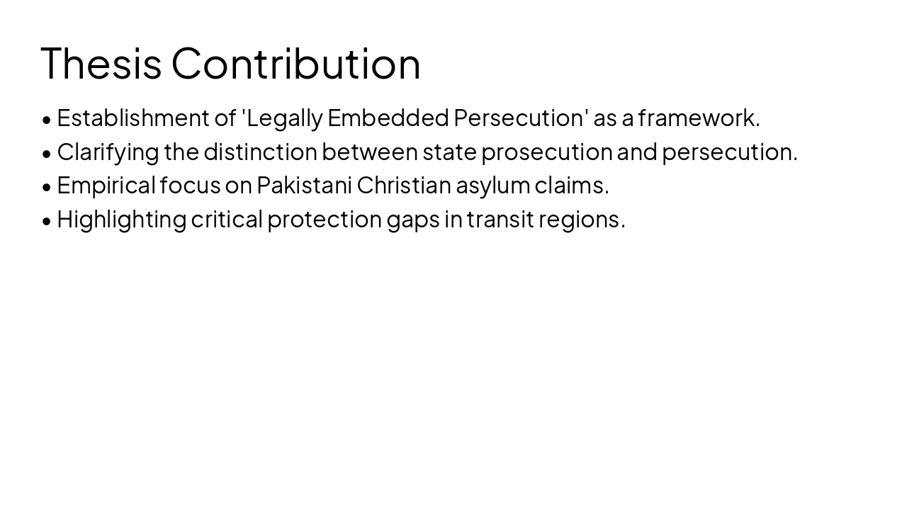 Slide 12 - Thesis Contribution