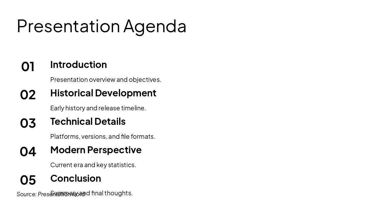 Slide 2 - Presentation Agenda