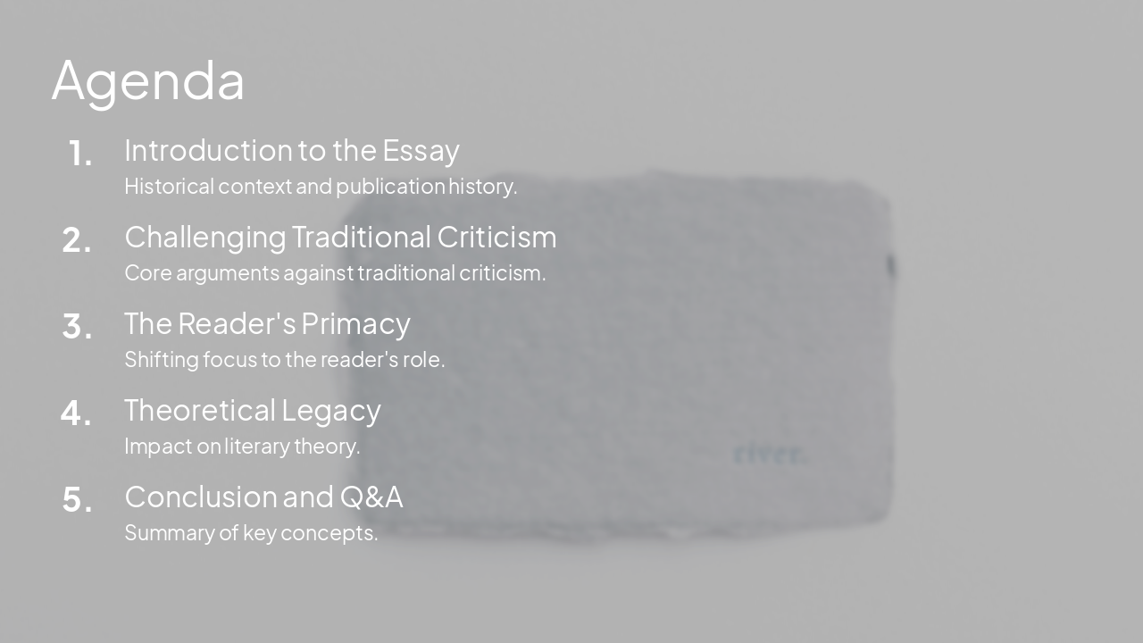 Slide 2 - Agenda