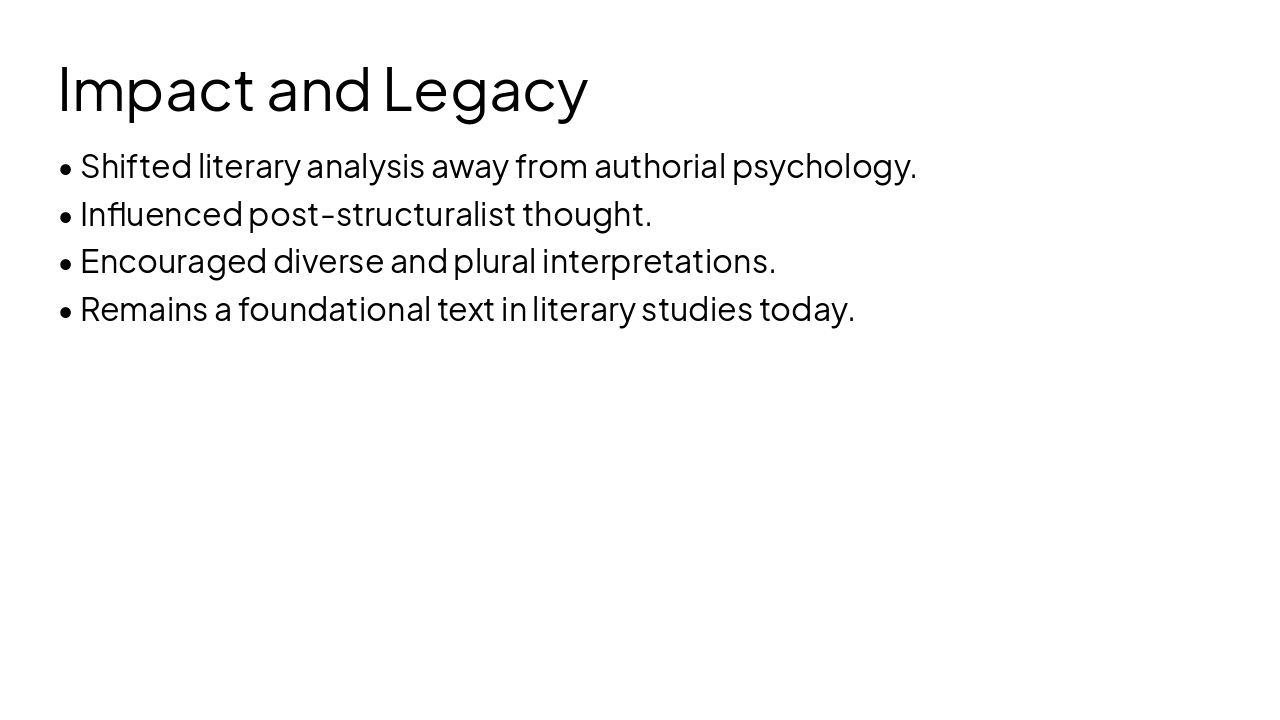 Slide 11 - Impact and Legacy