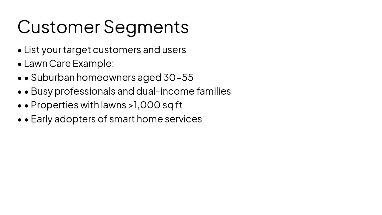 Slide 7 - Customer Segments