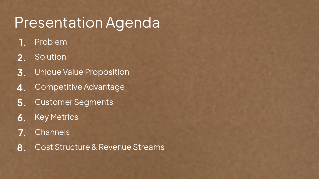 Slide 2 - Presentation Agenda