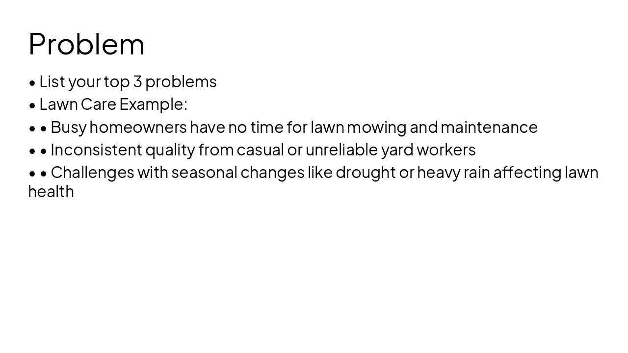 Slide 3 - Problem