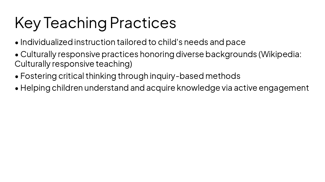 Slide 4 - Key Teaching Practices