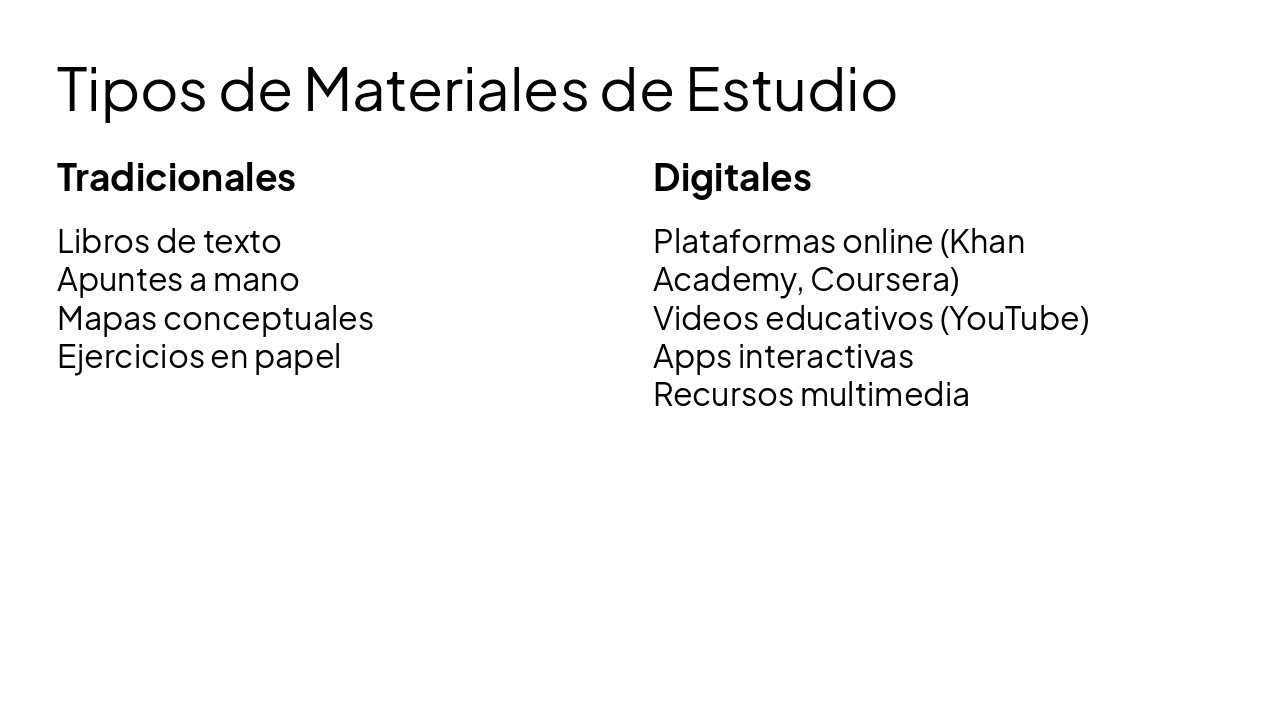 Slide 4 - Tipos de Materiales de Estudio