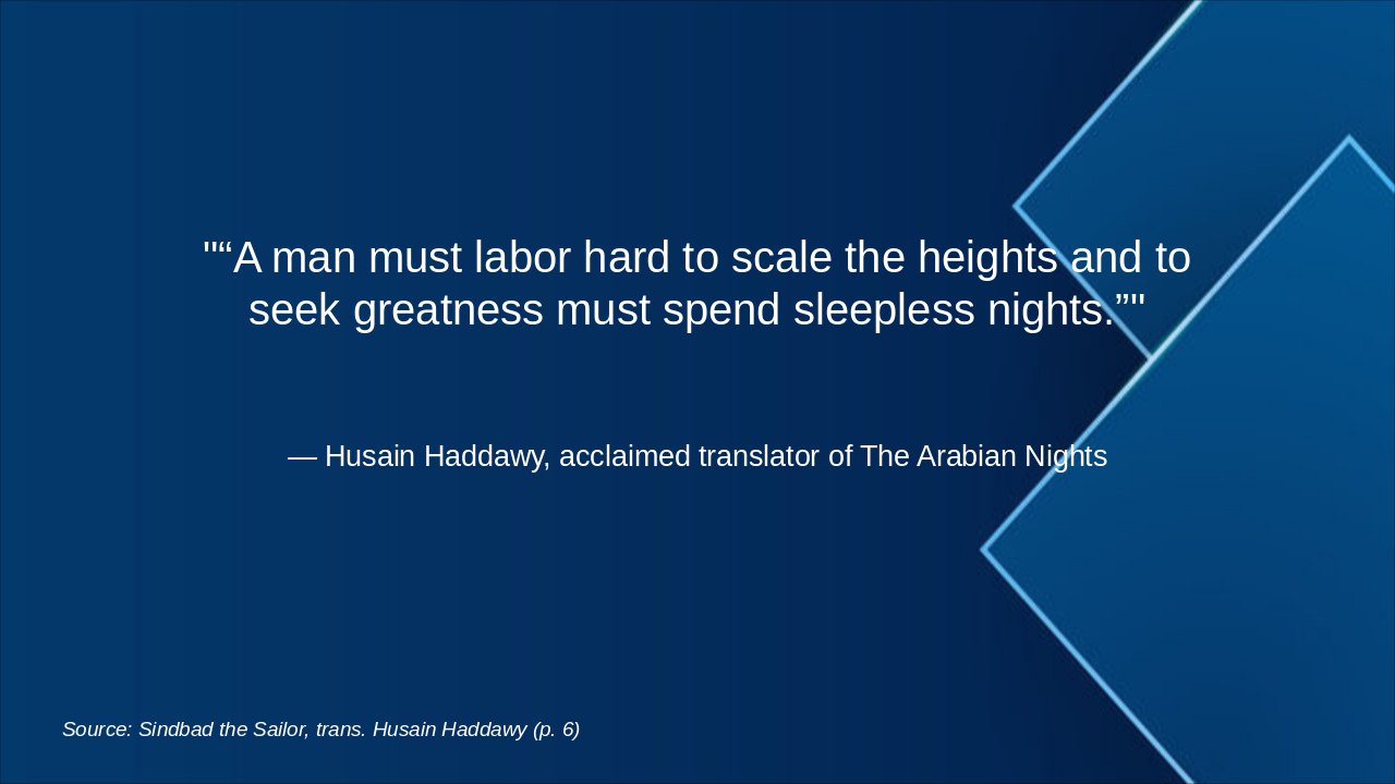 Slide 3 - Evidence from Nights (Haddawy)