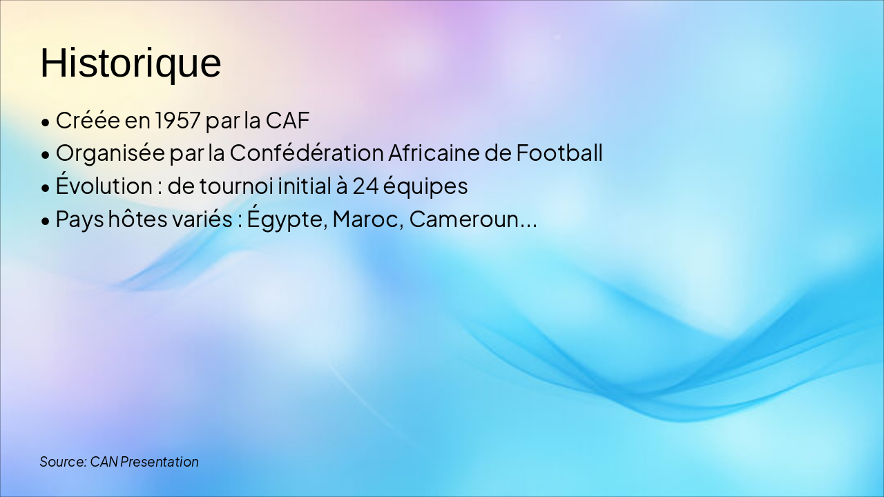 Slide 2 - Historique