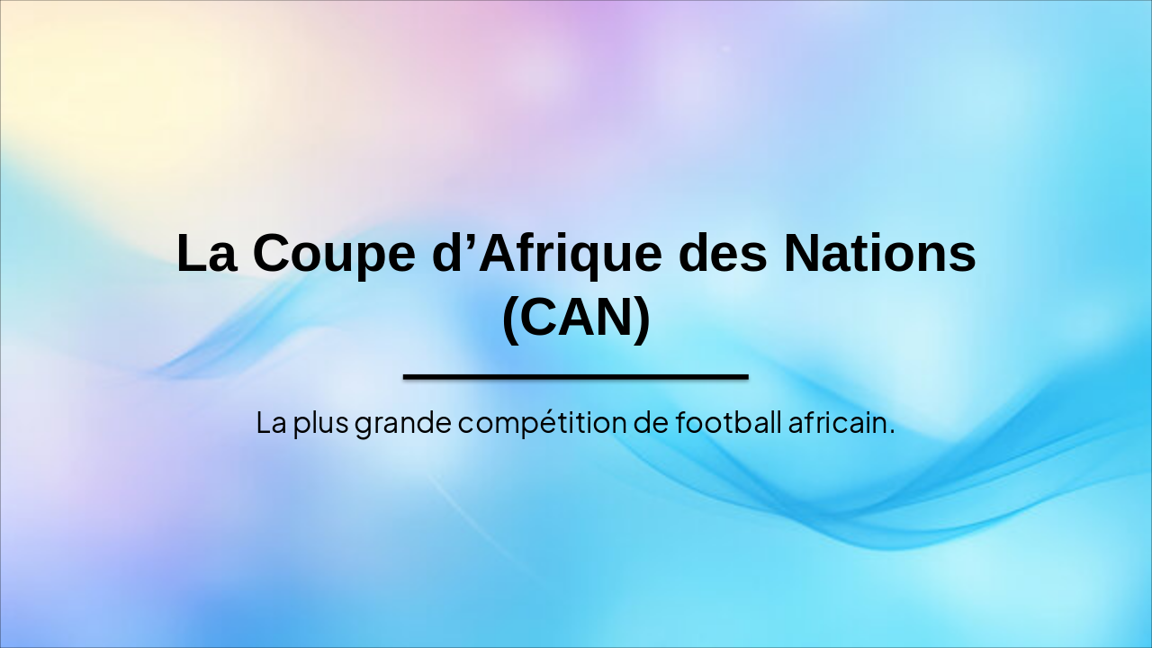 La CAN : Passion Africaine du Foot