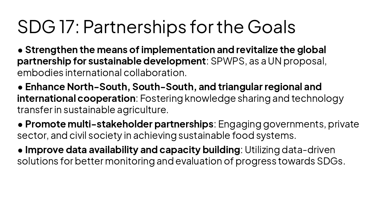 Slide 13 - SDG 17: Partnerships for the Goals