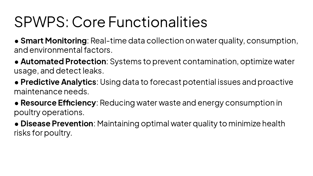 Slide 8 - SPWPS: Core Functionalities