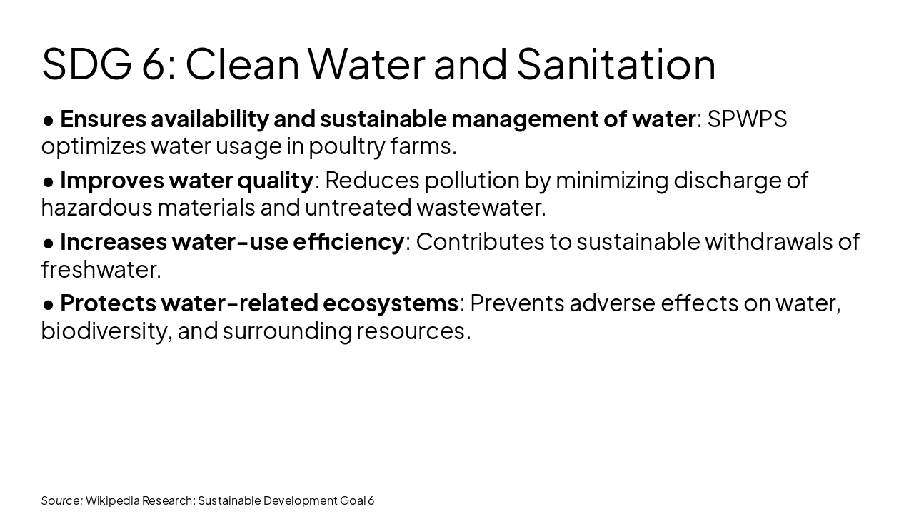 Slide 10 - SDG 6: Clean Water and Sanitation