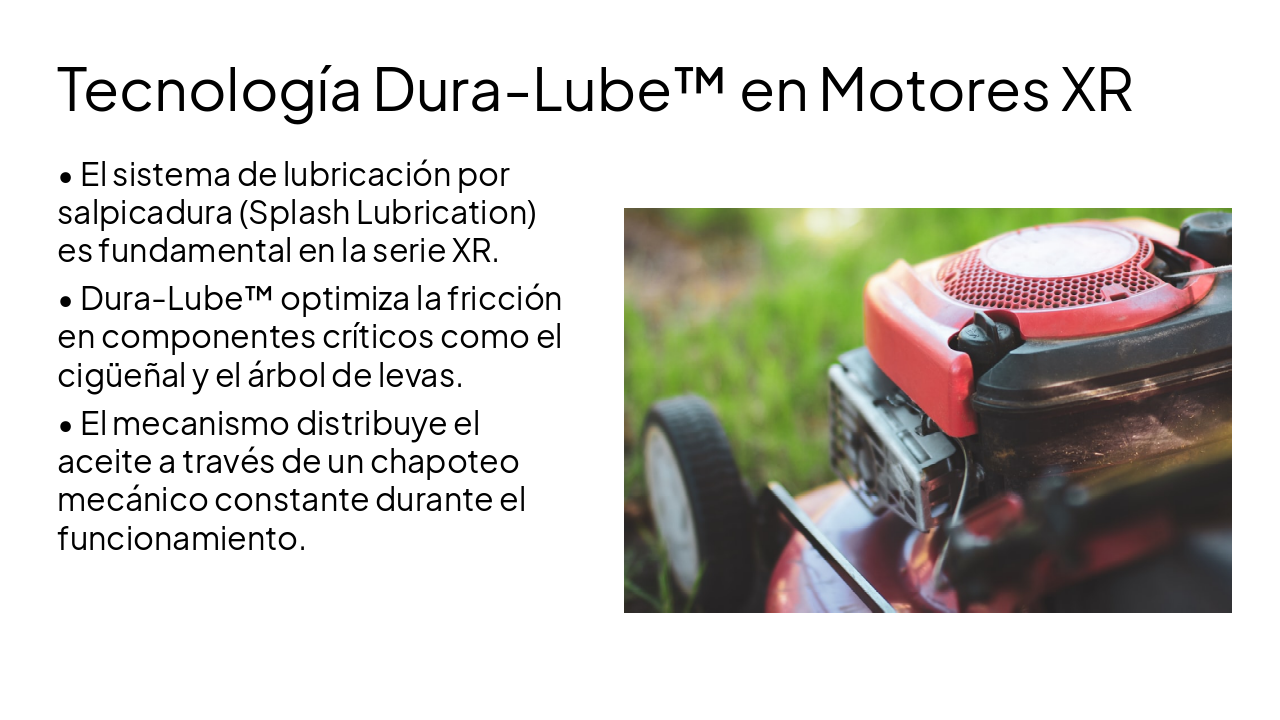 Slide 2 - Tecnología Dura-Lube™ en Motores XR