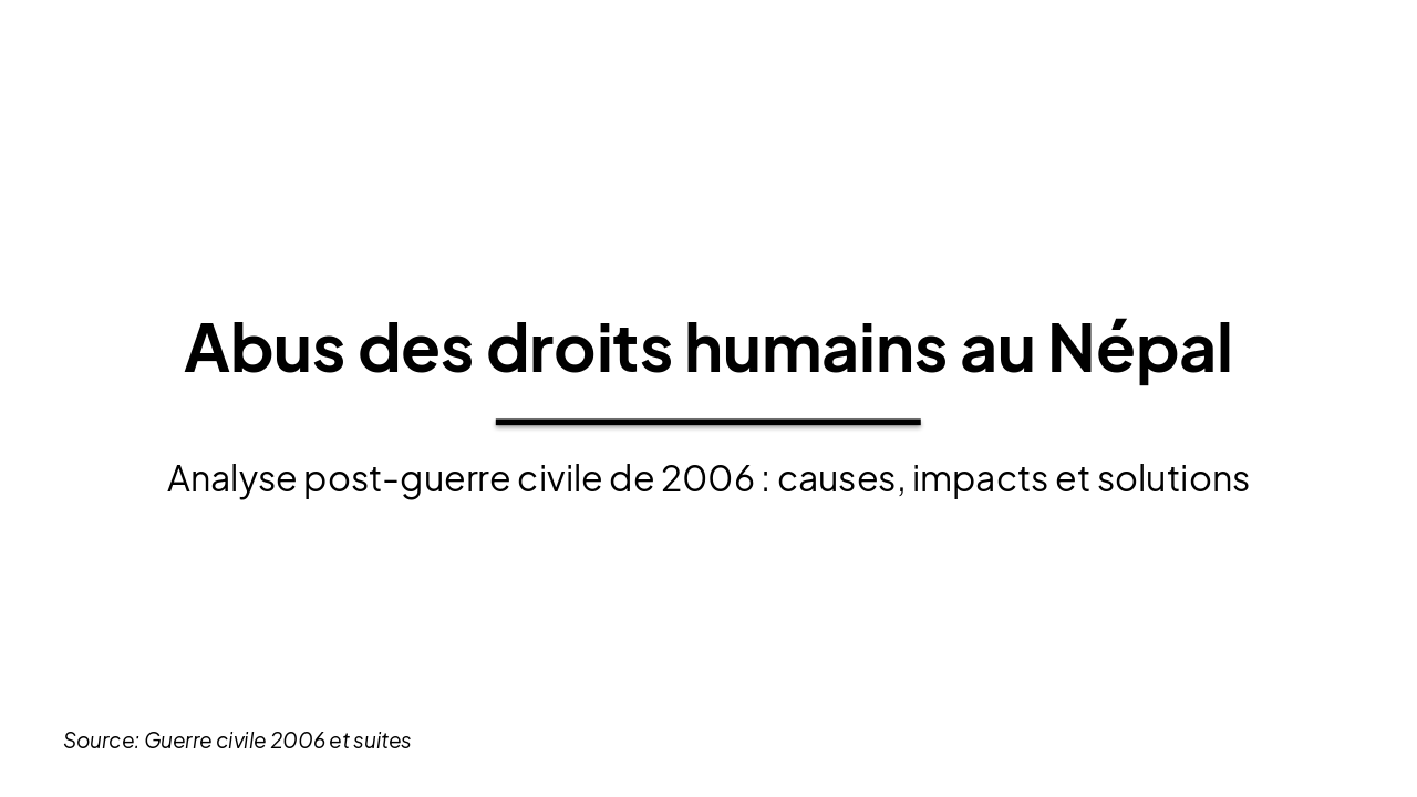 Abus des droits humains persistants au Népal