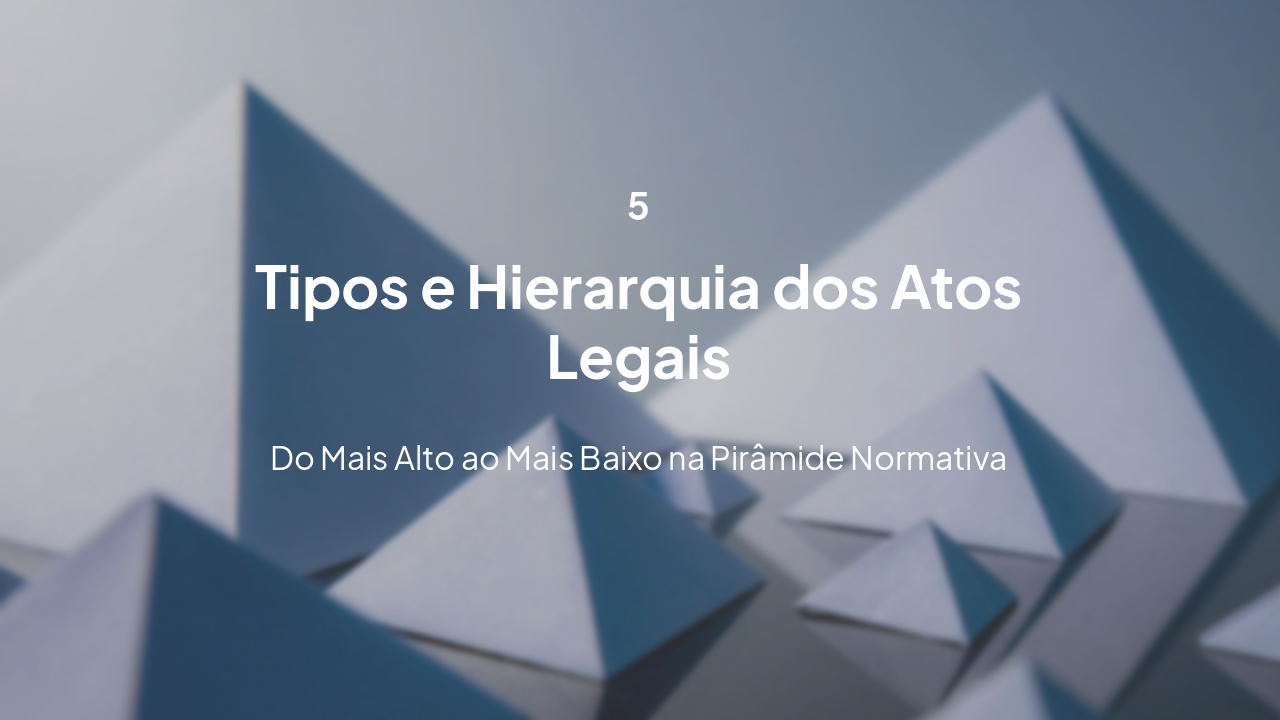 Slide 11 - Hierarquia das Normas