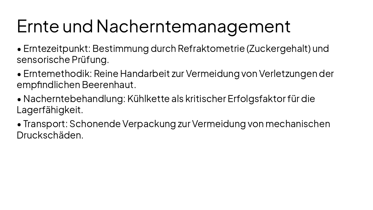 Slide 11 - Ernte und Nacherntemanagement
