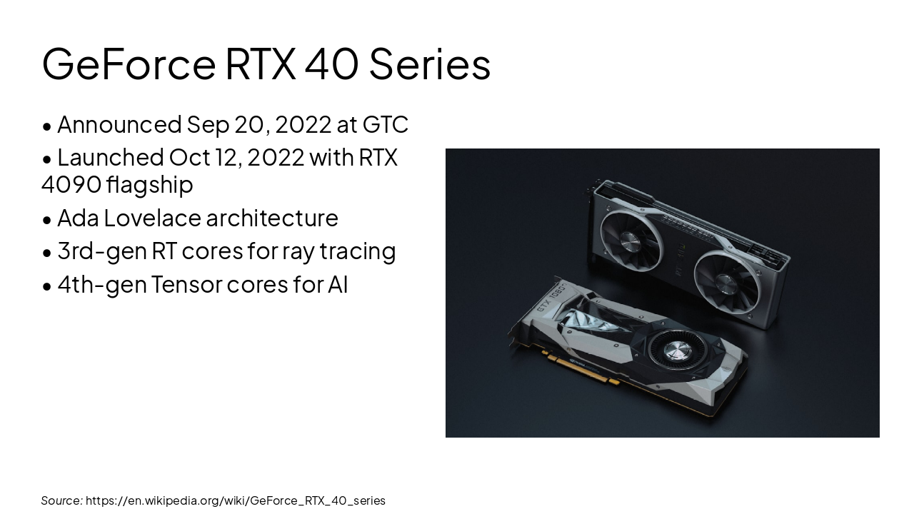 Slide 9 - GeForce RTX 40 Series