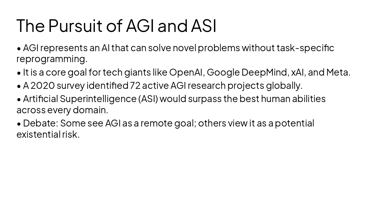 Slide 6 - The Pursuit of AGI and ASI