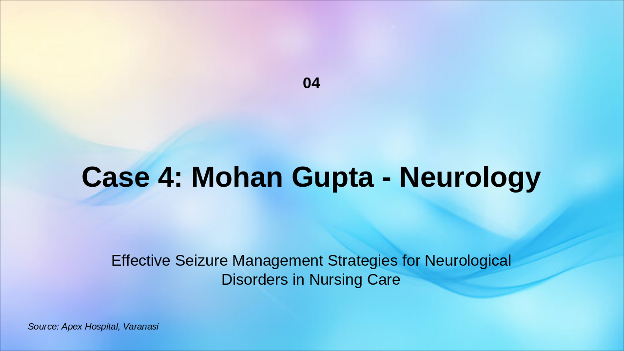 Slide 12 - Detailed Case Presentations with Nursing Rationale – Apex Hospital, Varanasi