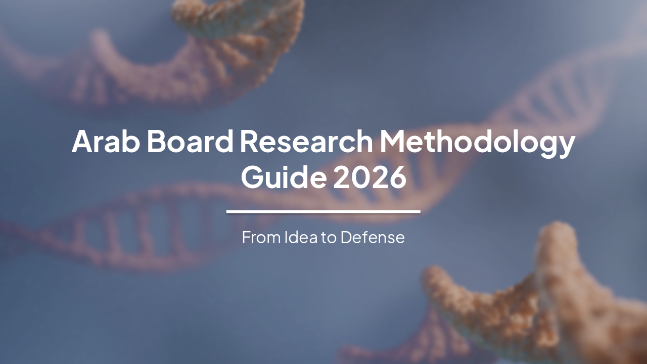 Arab Board Research Methodology Guide 2026: From Idea to