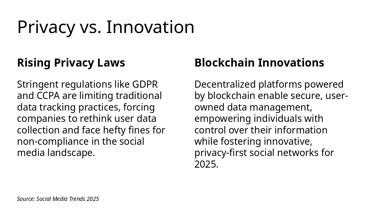 Slide 11 - Privacy vs. Innovation