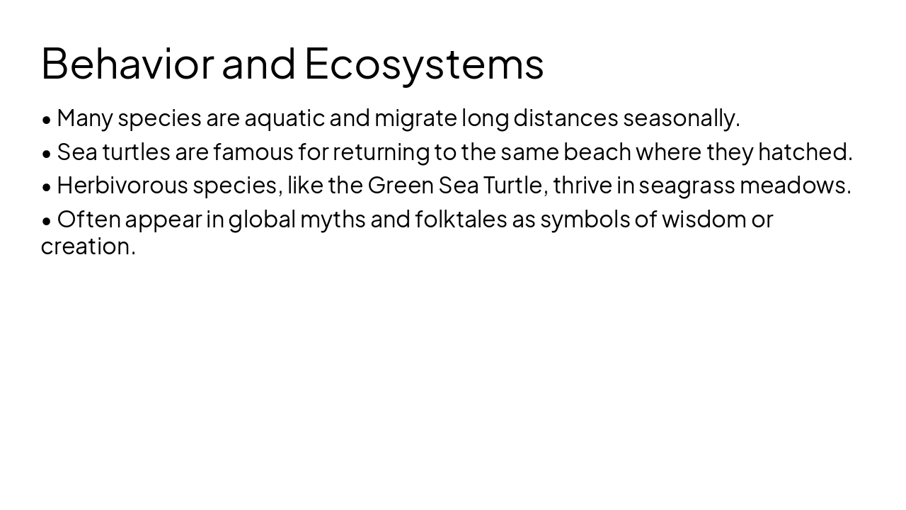 Slide 7 - Behavior and Ecosystems