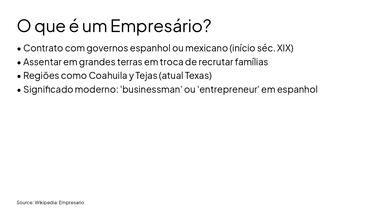 Slide 3 - O que é um Empresário?