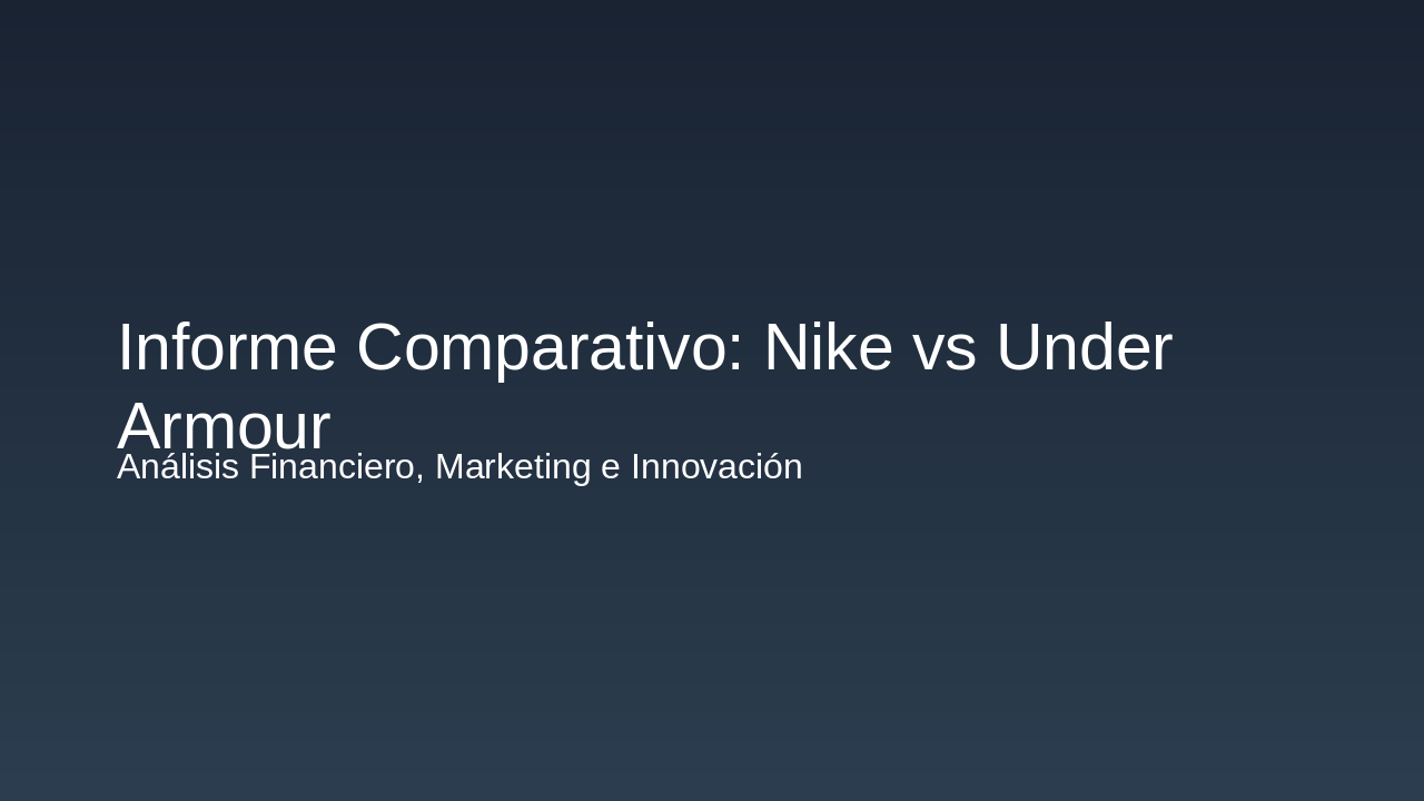 Nike vs Under Armour: Comparative Report