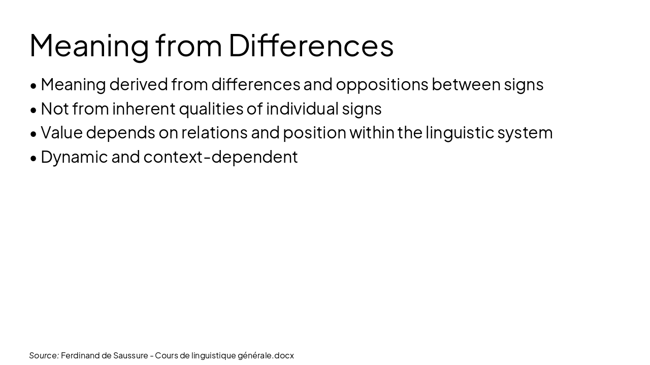 Slide 9 - Meaning from Differences