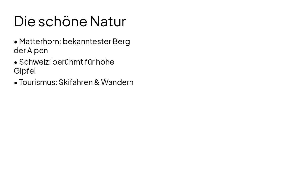 Slide 4 - Die schöne Natur