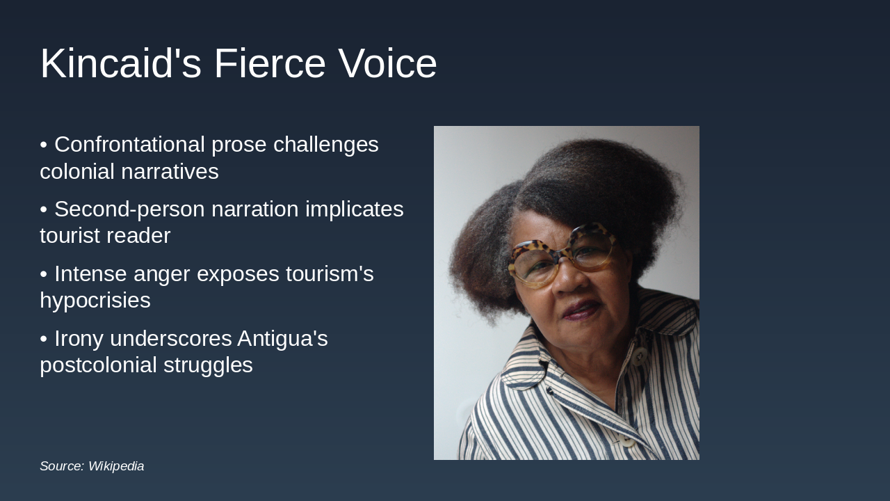 Slide 12 - Kincaid's Fierce Voice