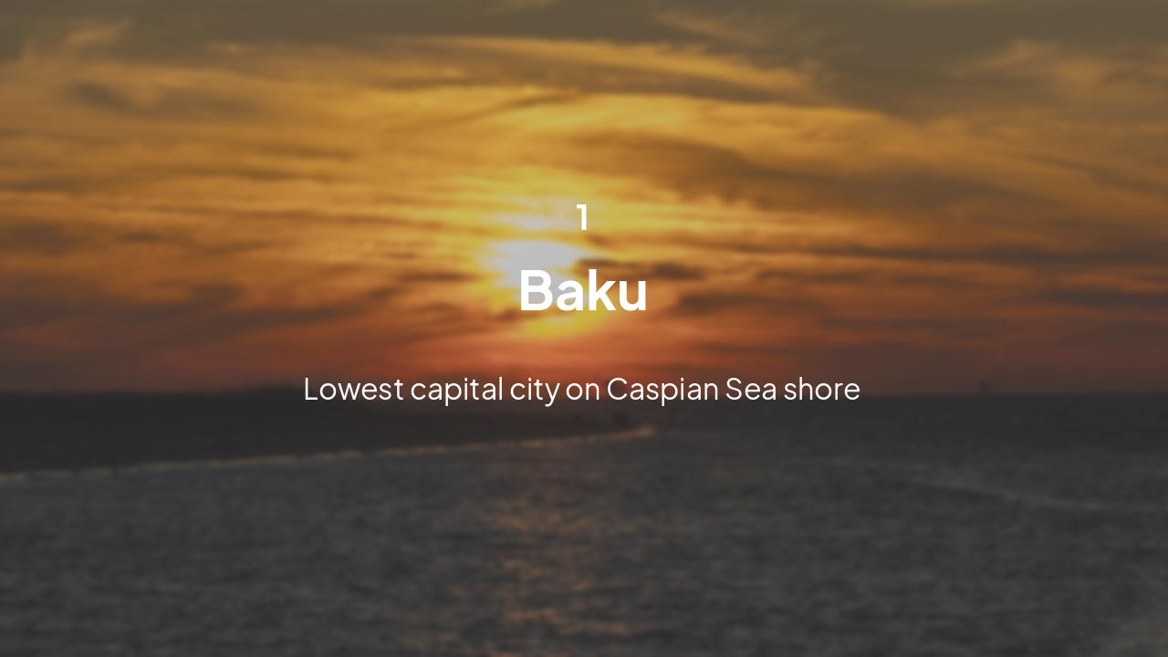 Slide 3 - Baku Environment