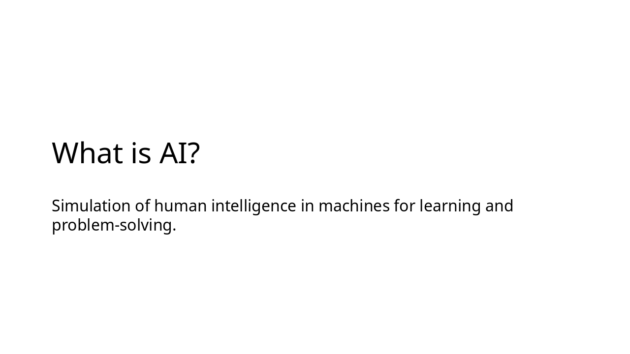 Slide 1 - What is AI?
