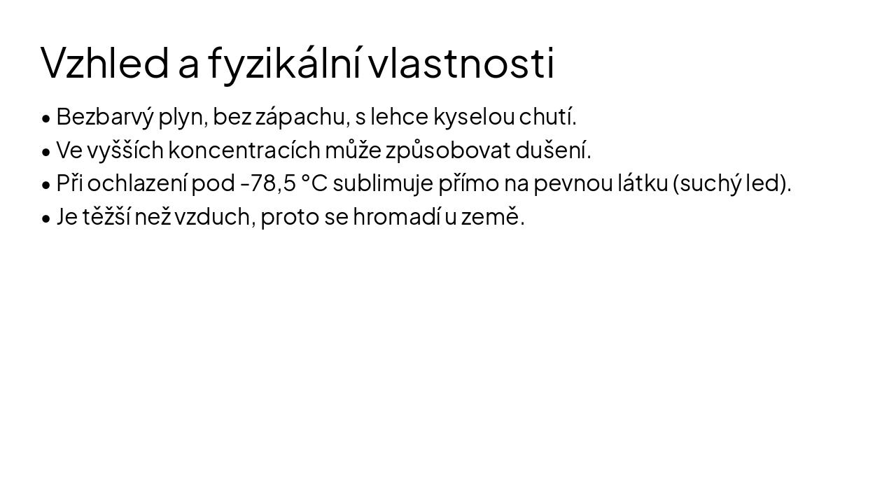 Slide 3 - Vzhled a fyzikální vlastnosti
