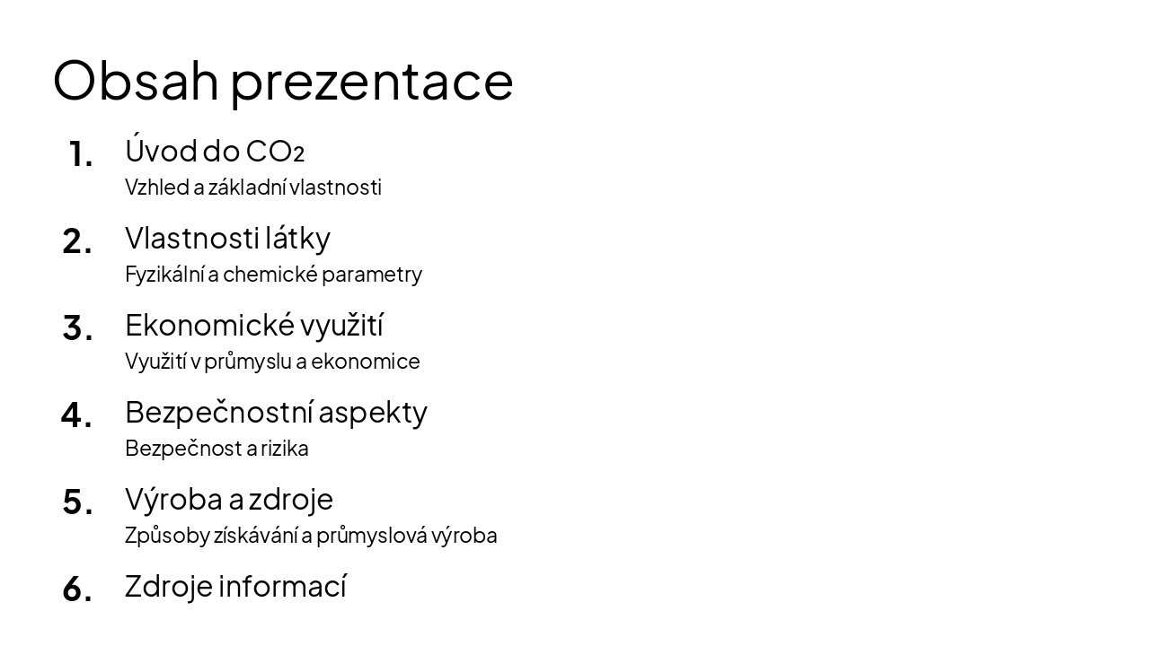 Slide 2 - Obsah prezentace