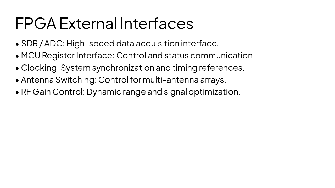 Slide 5 - FPGA External Interfaces