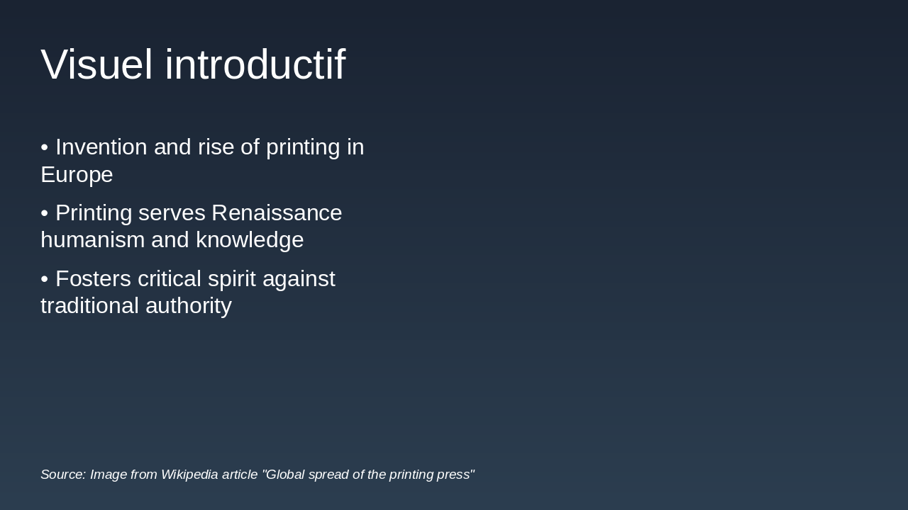 Slide 5 - Visuel introductif