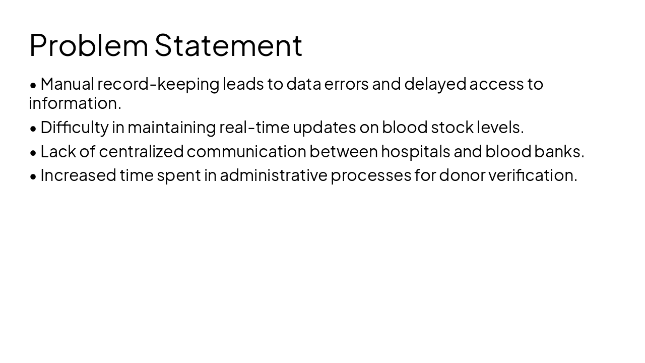 Slide 3 - Problem Statement