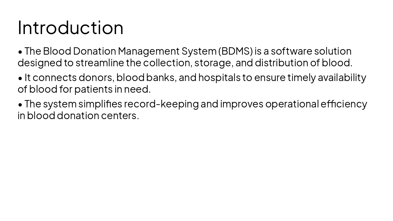 Slide 2 - Introduction