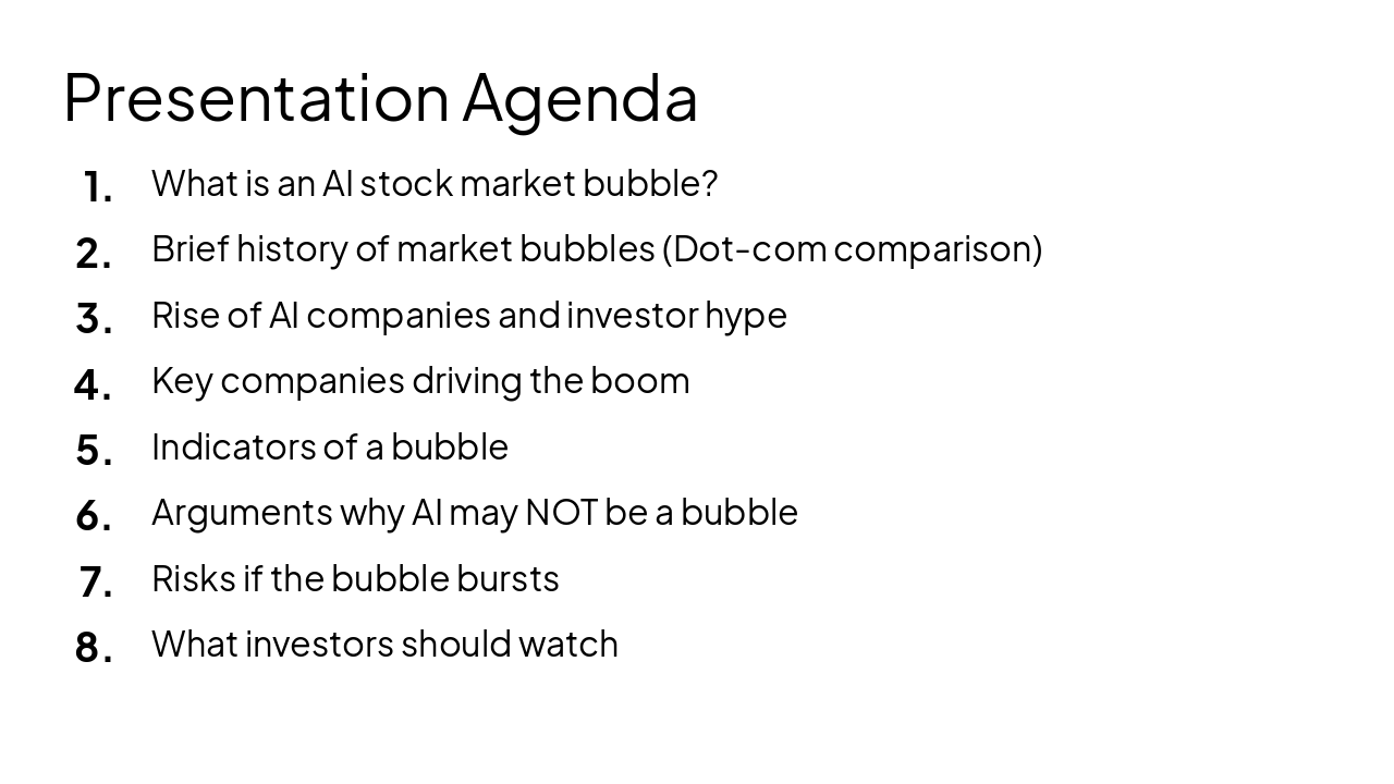 Slide 2 - Presentation Agenda