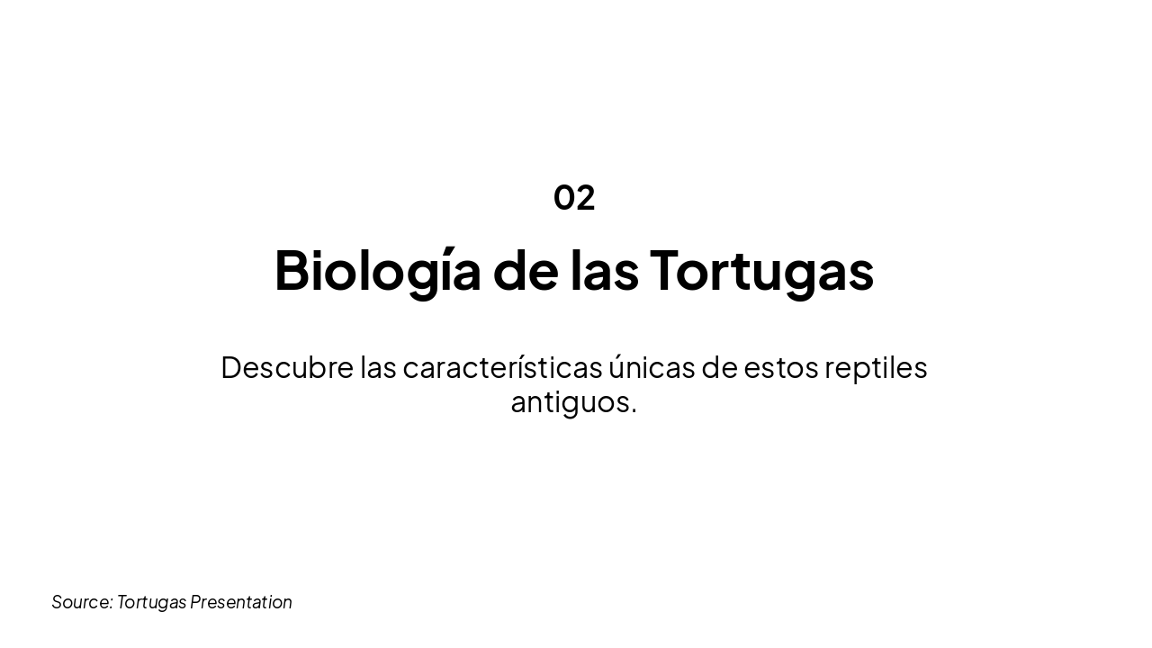 Slide 3 - Biología de las Tortugas