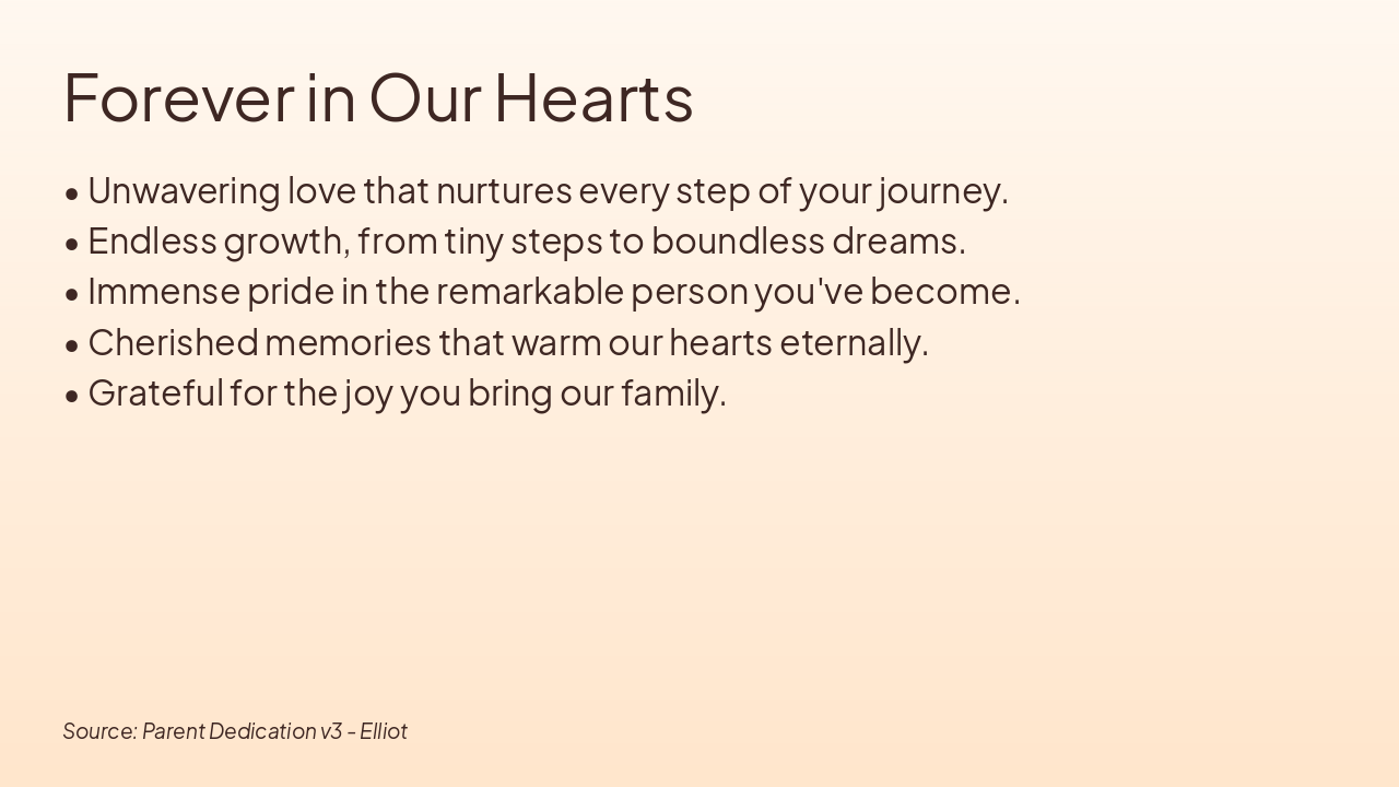 Slide 6 - Forever in Our Hearts