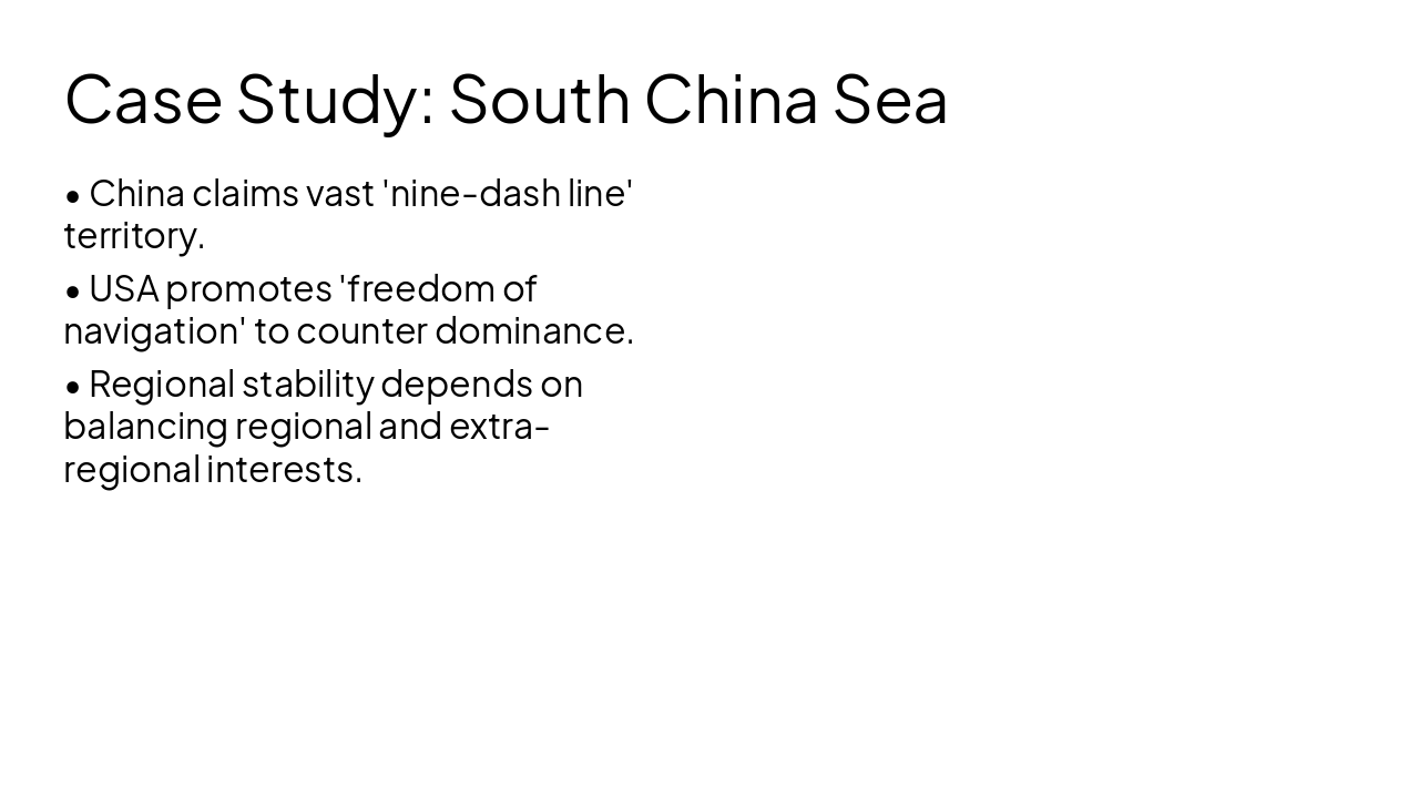 Slide 17 - Case Study: South China Sea